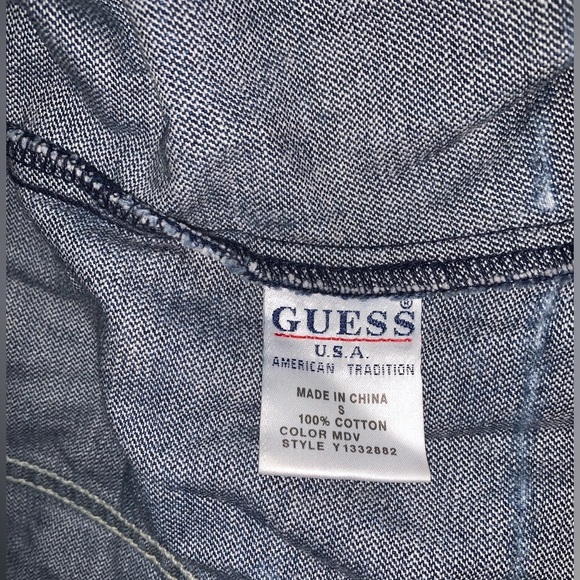 Vintage GUESS Bell Sleeve Jean Jacket - Picture 5 of 8
